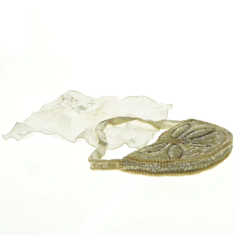 Perlebroderet vintage taske