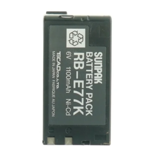 Genopladeligt Ni-Cd batteri (str. 9 x 5 cm)