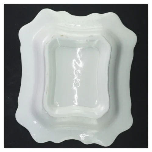 Gustavberg Blå Blom skål (str. 23x20x4 cm)