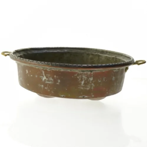 Gammel kobber æbleskivepande (str. 35 cm)