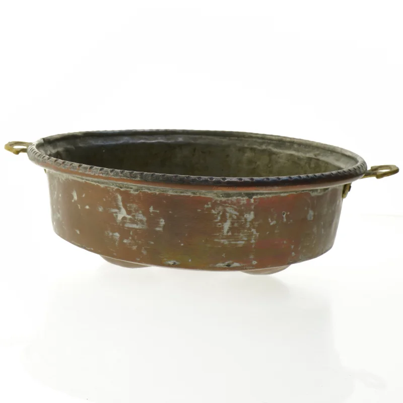 Gammel kobber æbleskivepande (str. 35 cm)