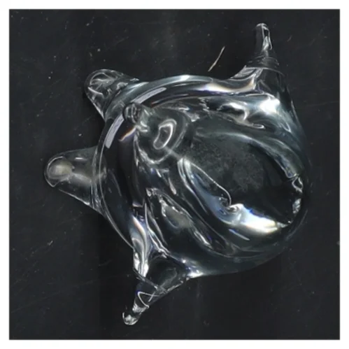 Glasfigur pingvin Ronneby Sweden (str. 11,5x7 cm)