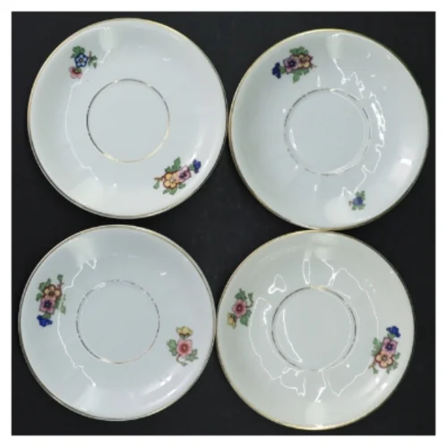 KPM porcelæn kaffestel fra KPM (str. Ø. 12,5 cm. h 6 cm. ø. 6,5 cm)