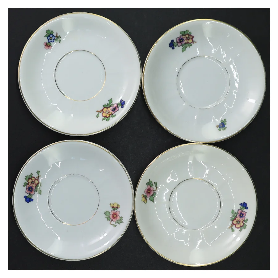 KPM porcelæn kaffestel fra KPM (str. Ø. 12,5 cm. h 6 cm. ø. 6,5 cm)
