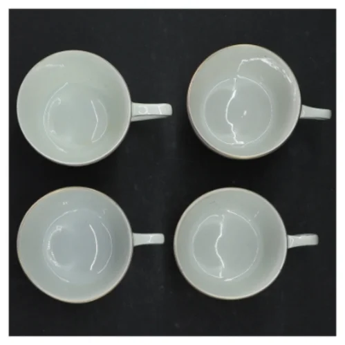 KPM porcelæn kaffestel fra KPM (str. Ø. 12,5 cm. h 6 cm. ø. 6,5 cm)