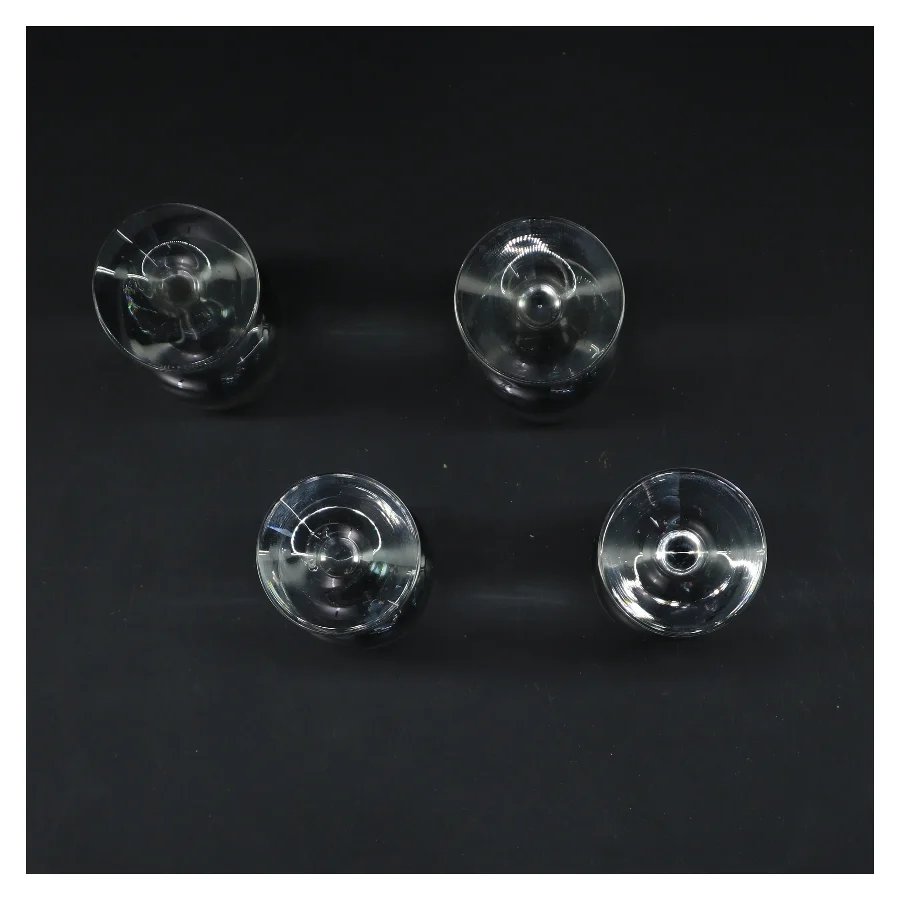 4 stk. Holmegaard Atlantic snapseglas (str. 4 stk Ø 4 cm Længde 11 cm)