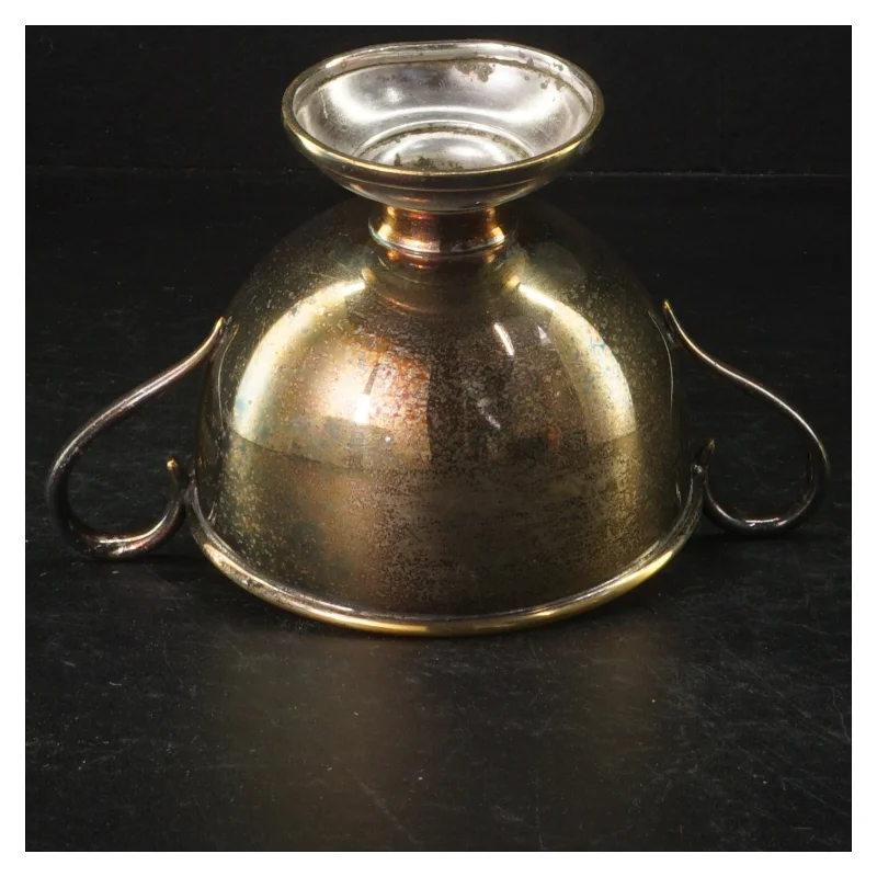 Vintage plet sukkerkop med håndtag (str. Ø. 10 cm)