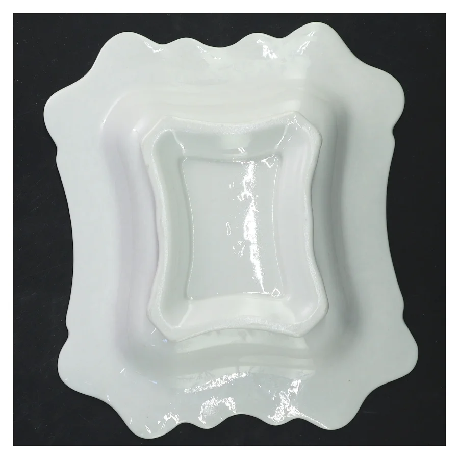 Gustavberg Blå Blom skål (str. 19x17x3,5 cm)