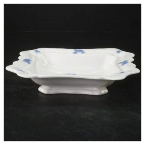 Gustavberg Blå Blom skål (str. 19x17x3,5 cm)