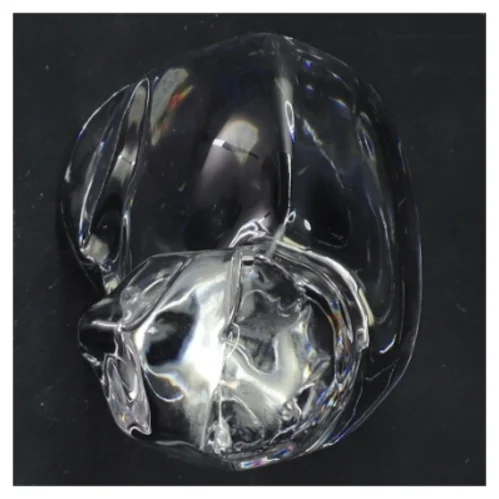 Glasfigur kat Orrefors (str. 13x8 cm)