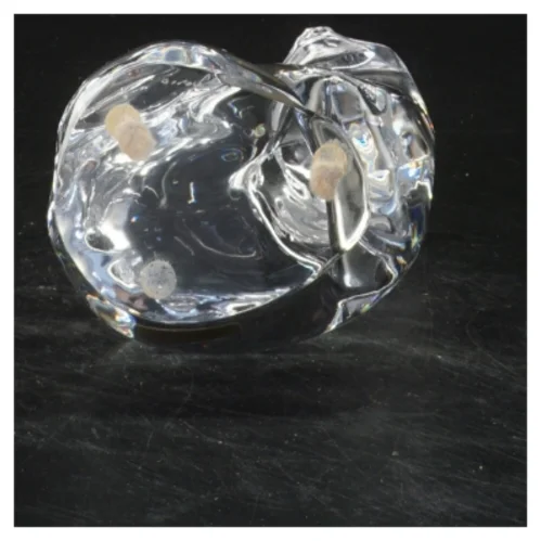 Glasfigur kat Orrefors (str. 13x8 cm)