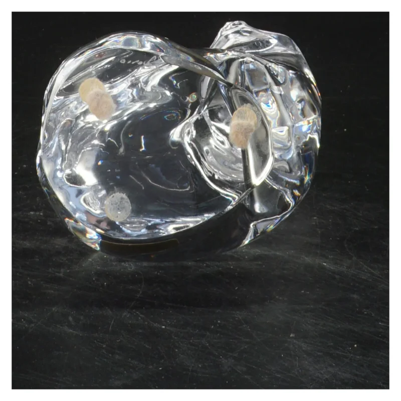 Glasfigur kat Orrefors (str. 13x8 cm)