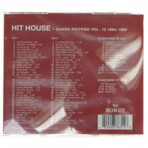 Hit House CD - Dansk Pigtråd Vol. 12 1964-1966 fra Sonet