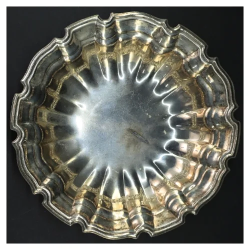 Sølvplet fad (str. 27 cm)