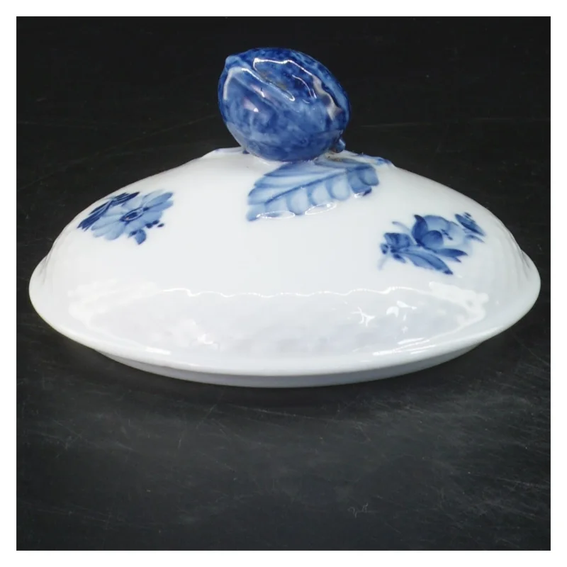Royal Copenhagen blå blomst låg (str. 12x6 cm)