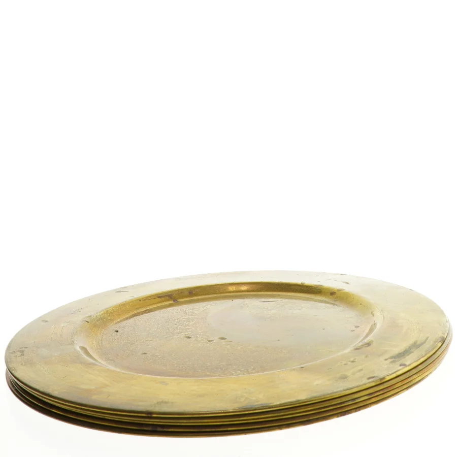 Messingtallerkener (str. 25,5 cm)