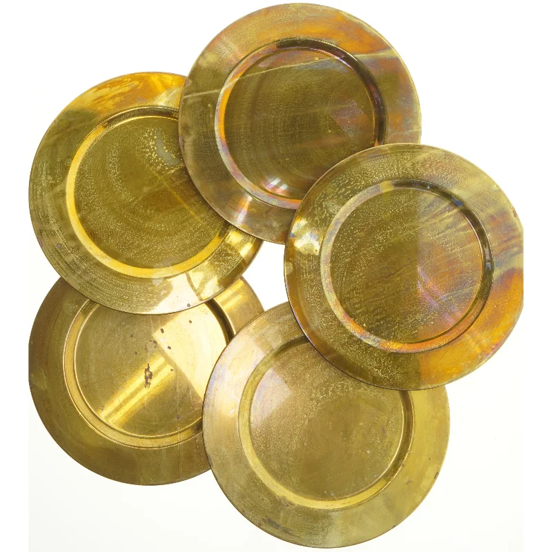 Messingtallerkener (str. 25,5 cm)