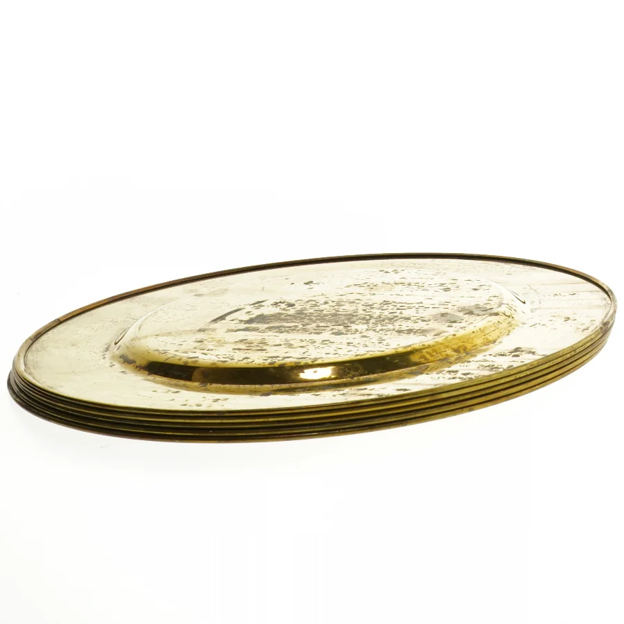 Messingtallerkener (str. 25,5 cm)