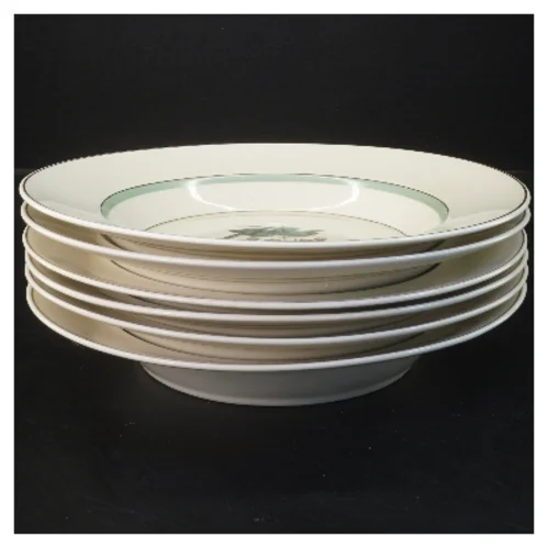 Sæt af 6 dybe tallerkener Hjertegræs, Royal Copenhagen(str. 6 stk Ø 25 cm) fra Royal Copenhagen (str. 6 stk Ø 25 cm)