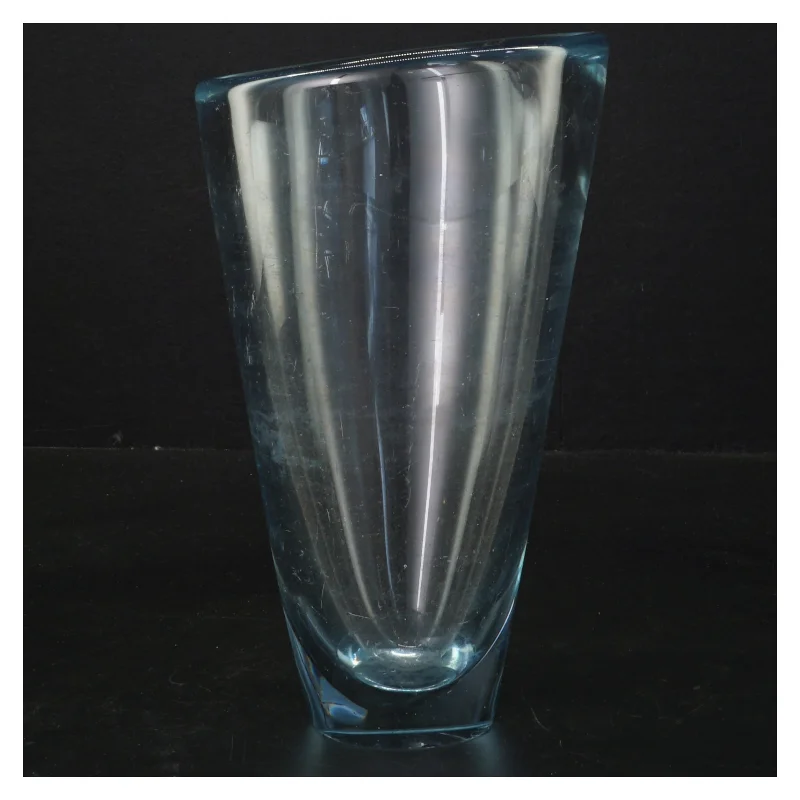 Smuk Holmegaard Akva Thule vase - 19 cm (str. Ø 11 cm længde 19 cm)