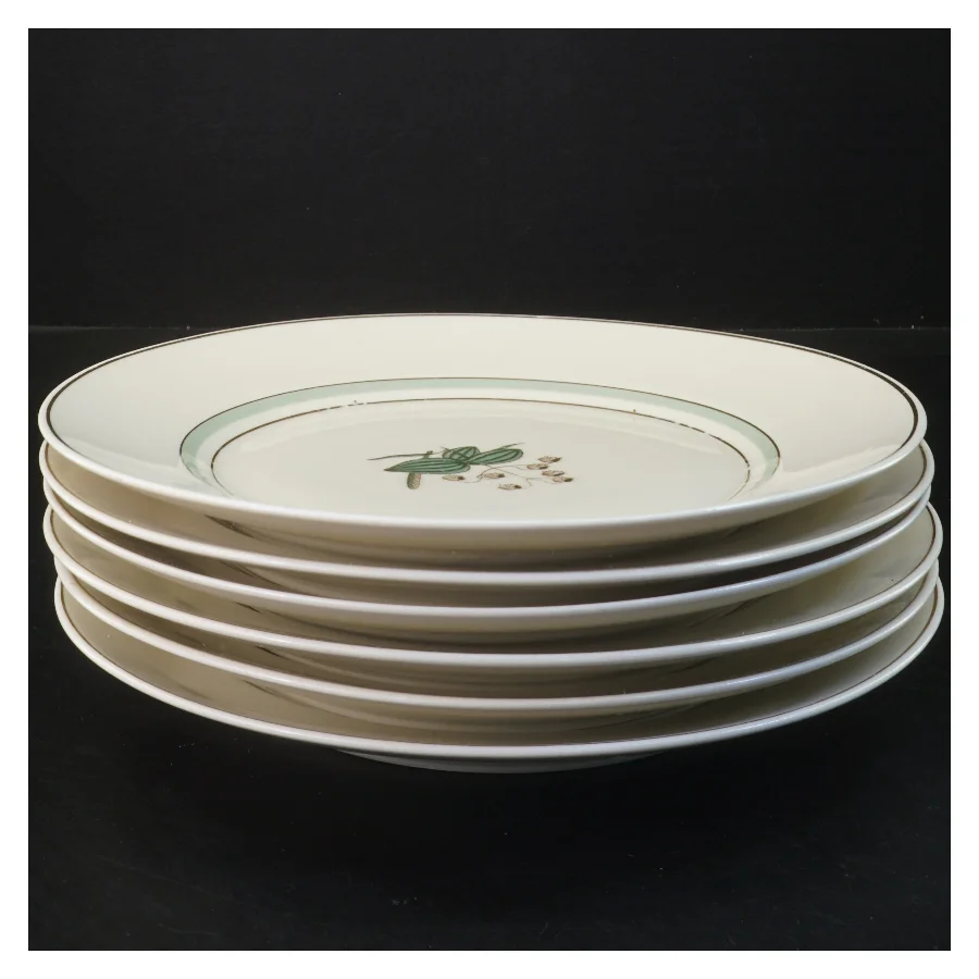 Spisetallerkener, 6 stk Hjertegræs, Royal Copenhagen(str. 6 stk Ø 25 cm) fra Royal Copenhagen (str. 6 stk Ø 25 cm)