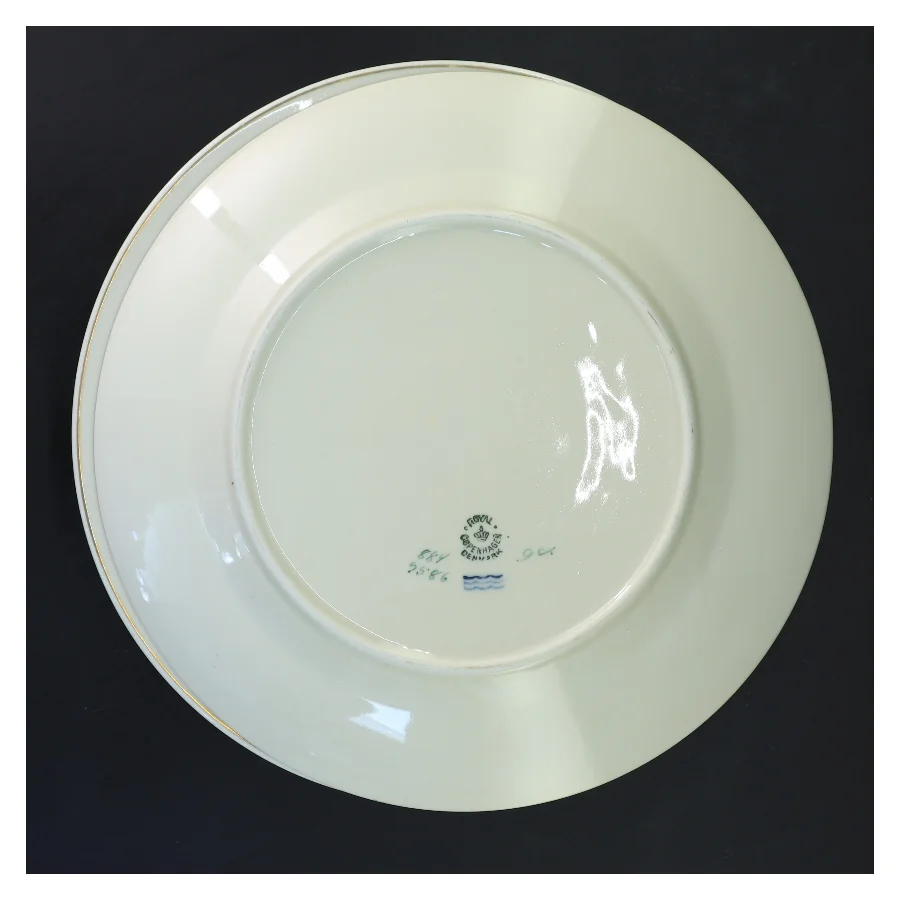 Spisetallerkener, 6 stk Hjertegræs, Royal Copenhagen(str. 6 stk Ø 25 cm) fra Royal Copenhagen (str. 6 stk Ø 25 cm)