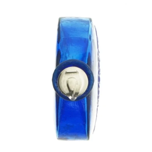 Blå glasflaske med prop (str. 11,5 x 19 cm)