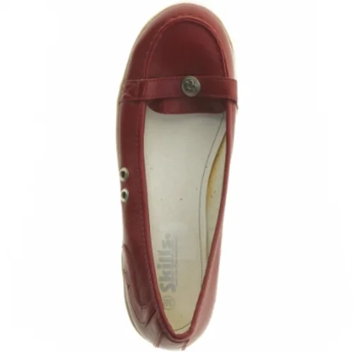 Røde læder loafers fra Skills (str. 38)