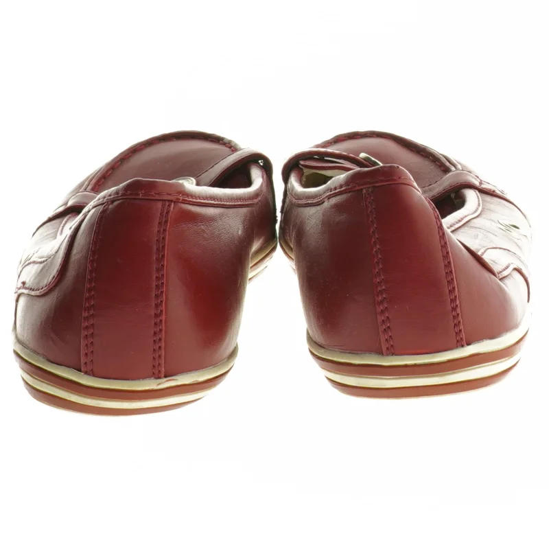 Røde læder loafers fra Skills (str. 38)