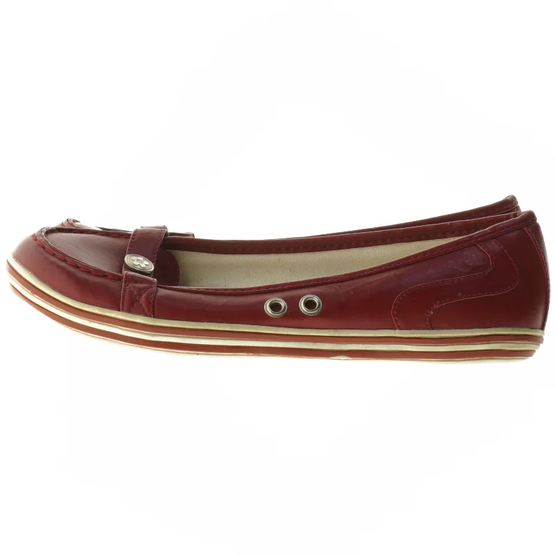 Røde læder loafers fra Skills (str. 38)