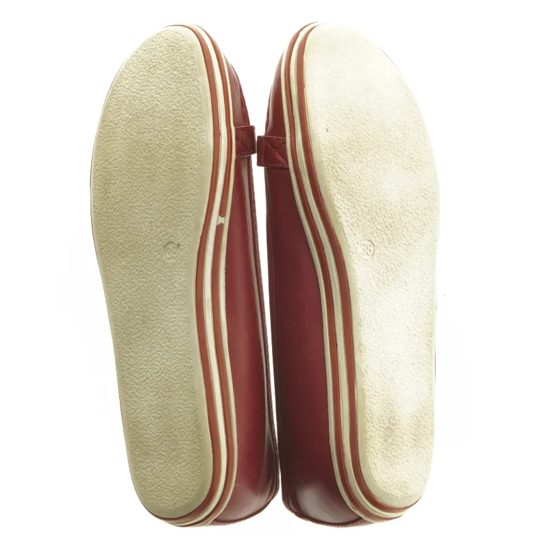 Røde læder loafers fra Skills (str. 38)