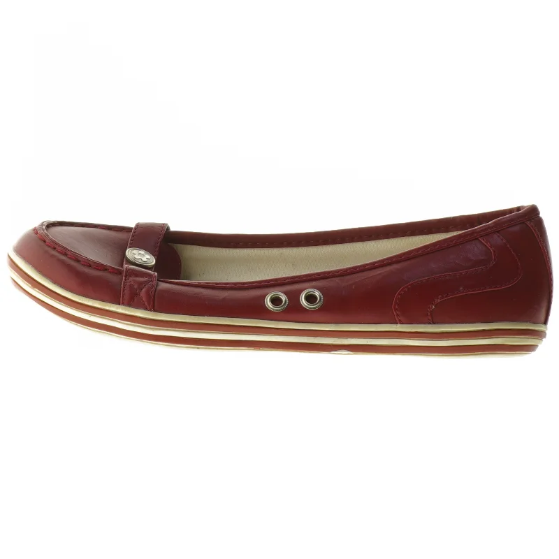 Røde læder loafers fra Skills (str. 38)