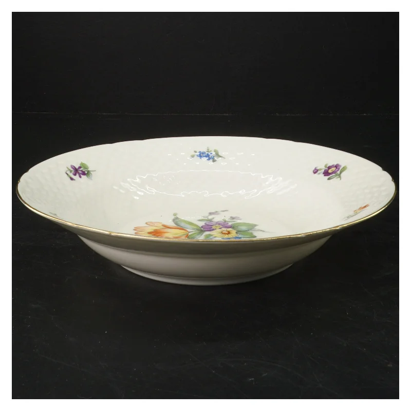 B&G Saksisk blomst dyb tallerken (str. Ø 24,5x4 cm)