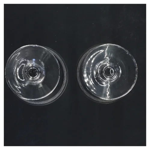 Glas med mønster, 2 stk (str. 2 stk Ø 8 cm længde 13 cm)