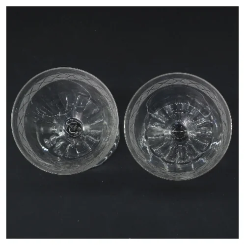 Glas med mønster, 2 stk (str. 2 stk Ø 8 cm længde 13 cm)