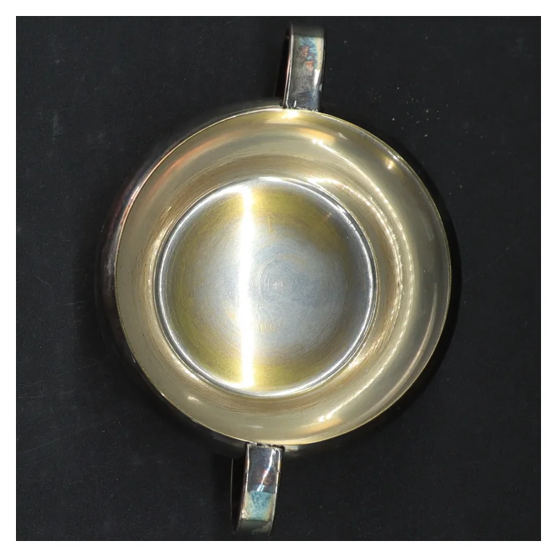 Dekorativ sukkerskål i sølvplet