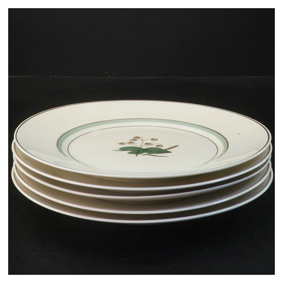 Frokost tallerkener Hjertegræs, Royal Copenhagen(str. 5 stk Ø 22 cm) fra Royal Copenhagen (str. 5 stk Ø 22 cm)