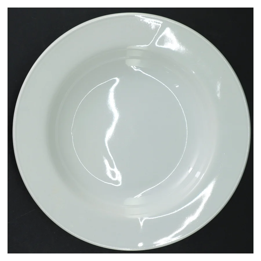 Hvide porcelænstallerkener (str. 23 cm)