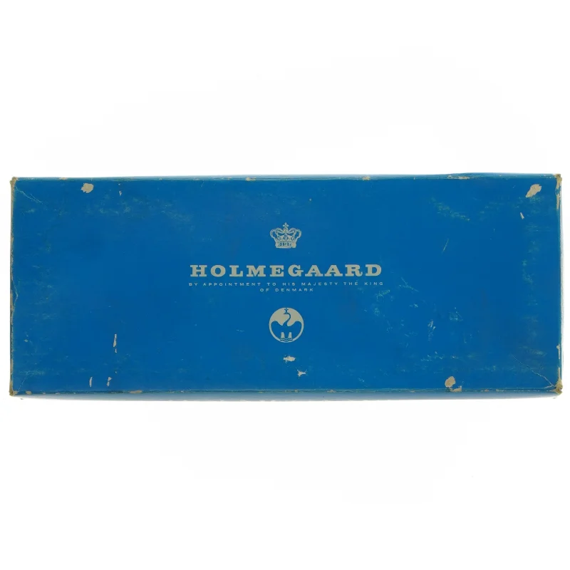 Holmegaard blå fyrfadslys (str. 6,5x6,5 cm)