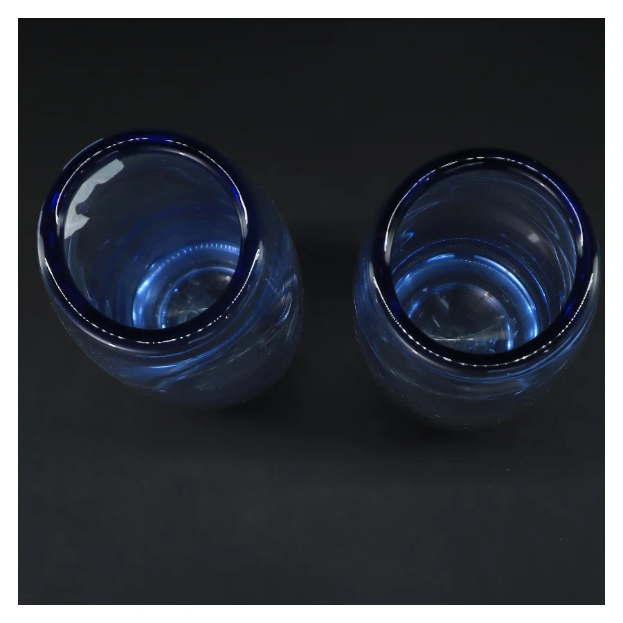 2 stk. Holmegaard Rondo vase – 28 cm – Per Lütken (str. Ø 7 cm længde 28 cm)