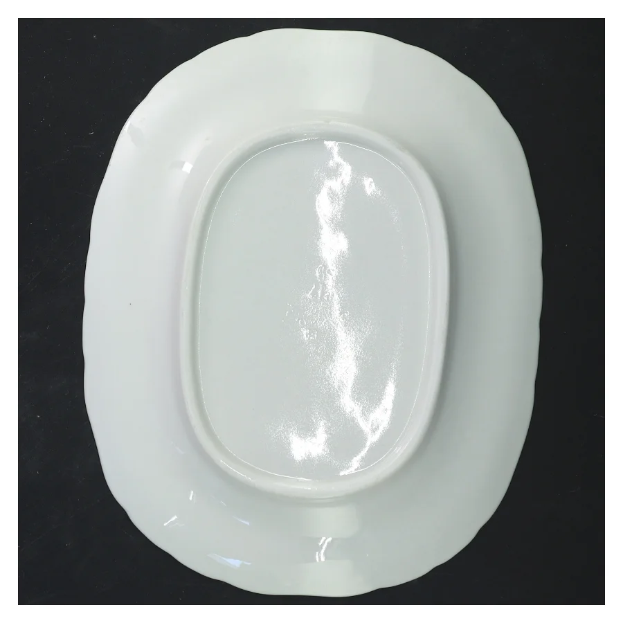 Gustavberg Blå Blom fad (str. 22x18 cm)