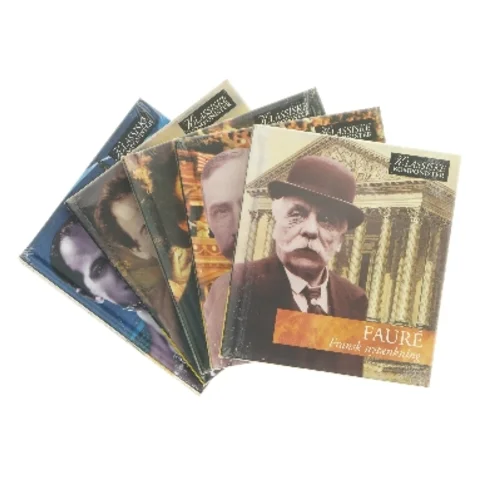 CD samling af klassiske komponister (str. 13,5x15, 5 styk cm)