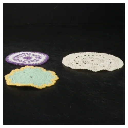 Hæklede bordskånere (str. Variabel størrelse)