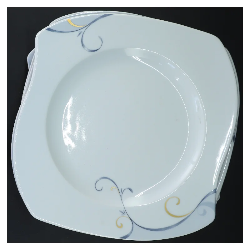 6 tallerkner fra Fyrklöveren Victoria (str. 6 stk 26x26 cm)