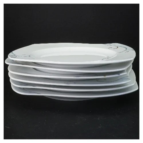 6 tallerkner fra Fyrklöveren Victoria (str. 6 stk 26x26 cm)