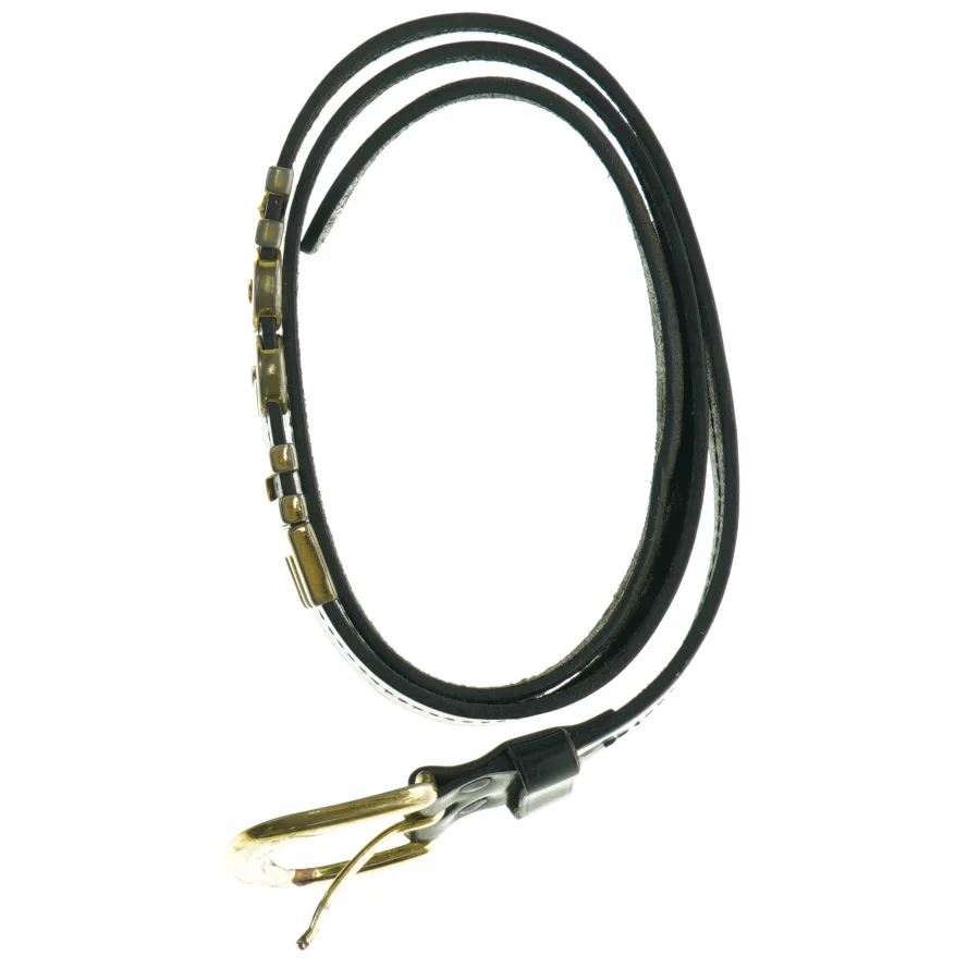 Sort VOGUE bælte (str. 108 cm)