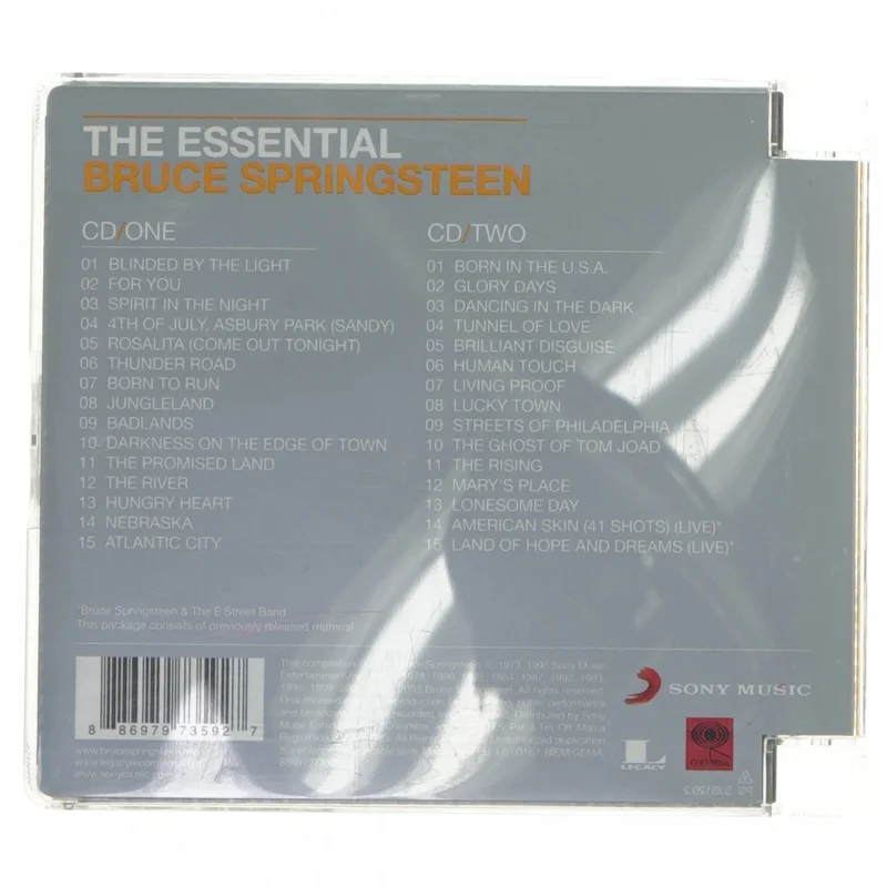 The Essential Bruce Springsteen 2CD fra Sony Music