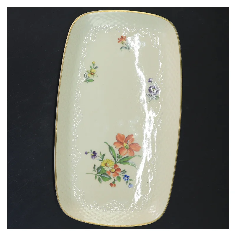 B&G Saksisk blomst fad (str. 27x15 cm)