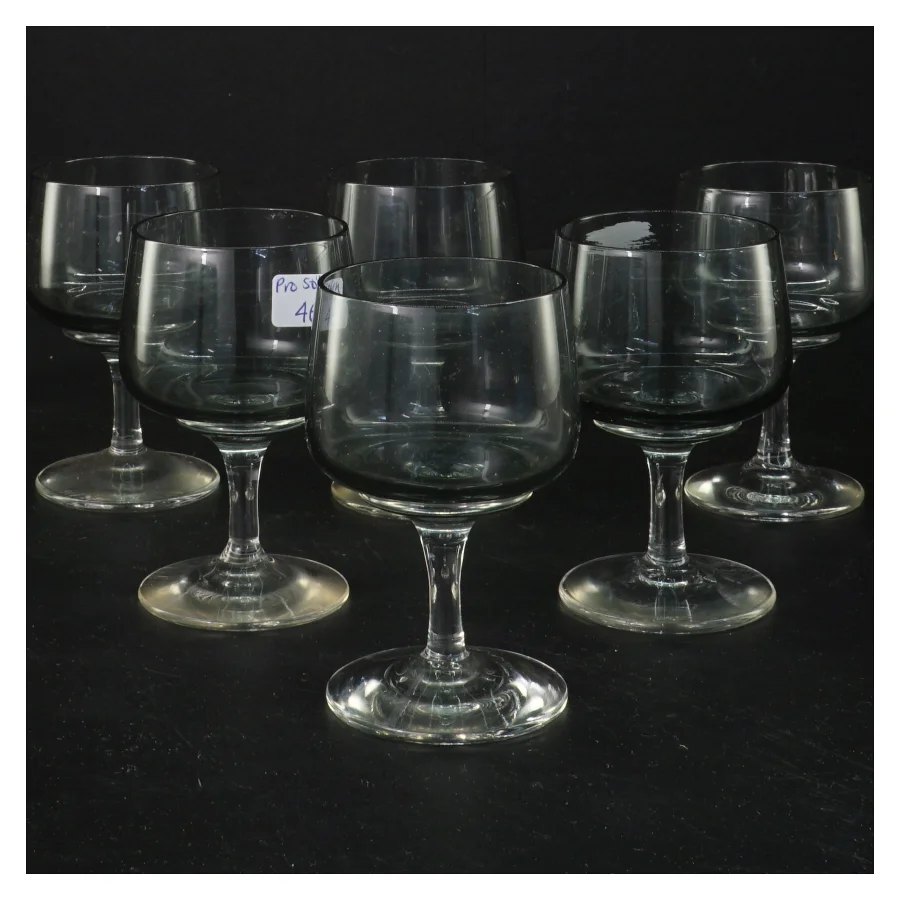 6 stk. Holmegaard Atlantic portvinsglas (str. 6 stk Ø 5,5 cm længde 9,5 cm)