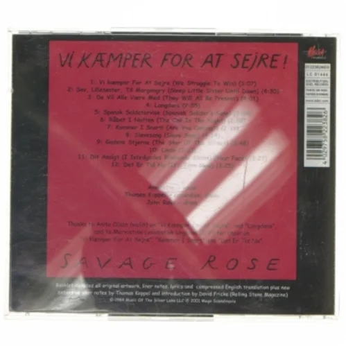 Savage Rose CD - Vi Kæmper For At Sejre!